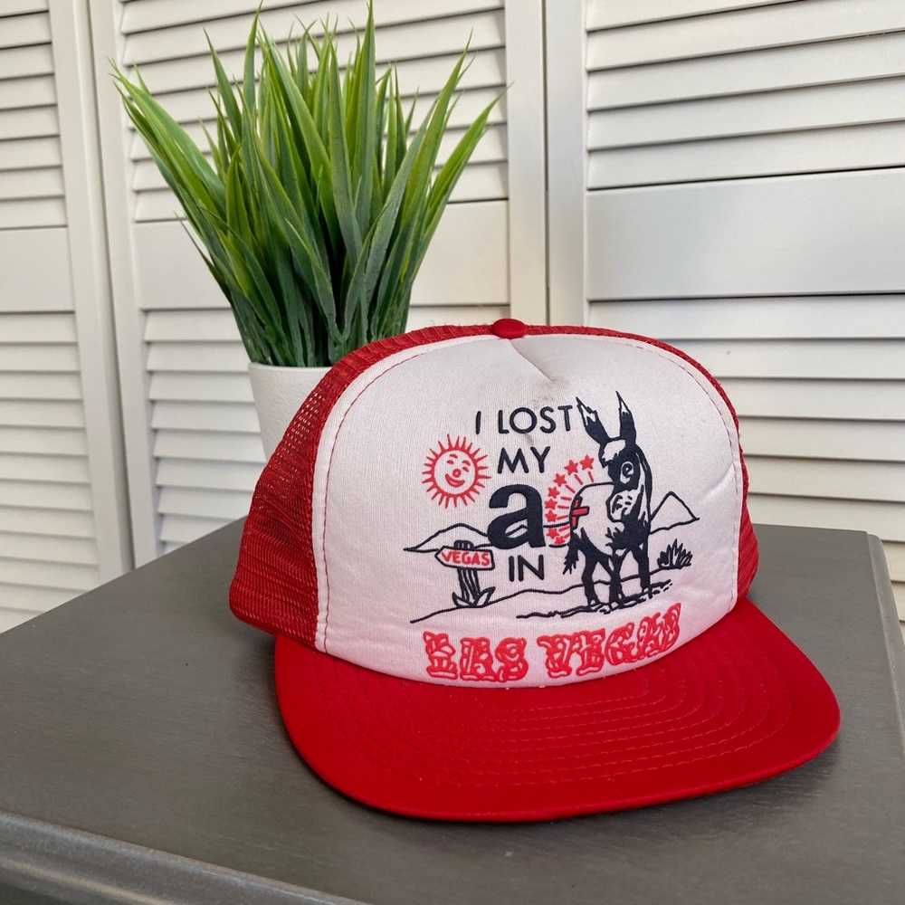 Vintage Funny Las Vegas Trucker Hat